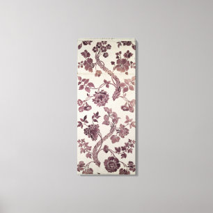 Impressão Em Tela Projete para um damasco de seda, 1752 (lápis e w/