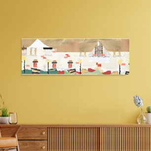 Impressão Em Tela projeto de casa geminada abstrata em imagem de pap
