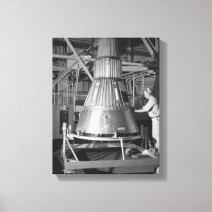 Impressão Em Tela Projeto Mercury - fotografia da cápsula #2