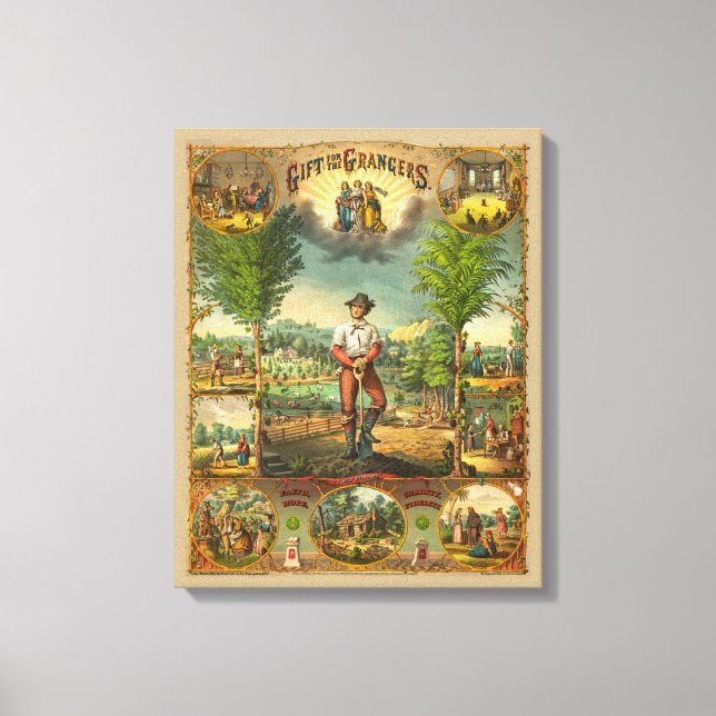 Impressão Em Tela Promocional Para Membros Do Grange (Frente)