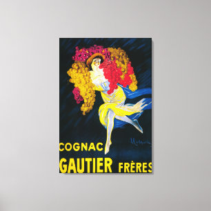 Impressão Em Tela Promocional PosterFrance de Gautier do conhaque