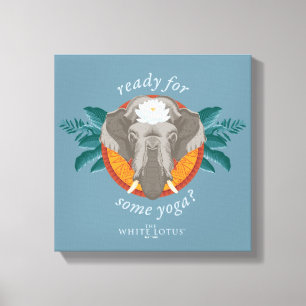 Impressão Em Tela Prontos para um pouco de ioga? - O Lotus Branco