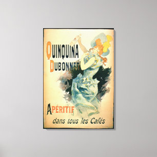 Impressão Em Tela Propaganda de poster "Quinquina" por Dubonnet (cor