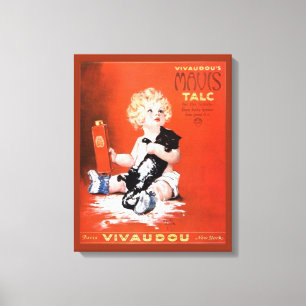 Impressão Em Tela Propaganda do pó de Talcum de Mavis do vintage