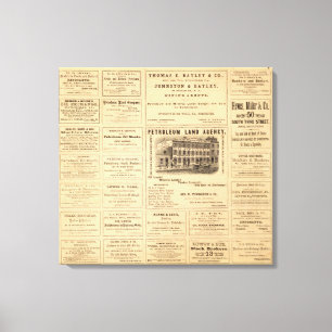 Impressão Em Tela Propagandas do óleo de New York e de Pensilvânia