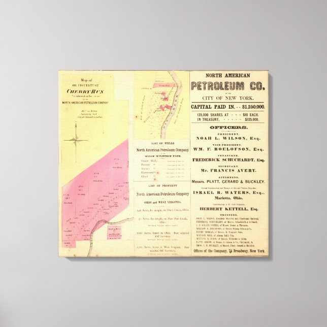 Impressão Em Tela Propriedade Cherry Run (Frente)