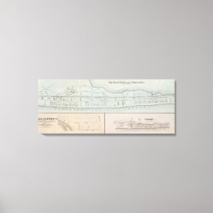 Impressão Em Tela Propriedade da praia de Monmouth em New-jersey