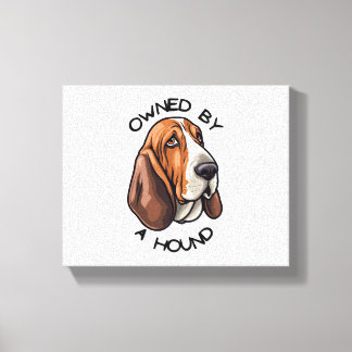 Impressão Em Tela Propriedade de alguém Basset Hound