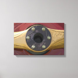 Impressão Em Tela Propulsor de Avião de Madeira