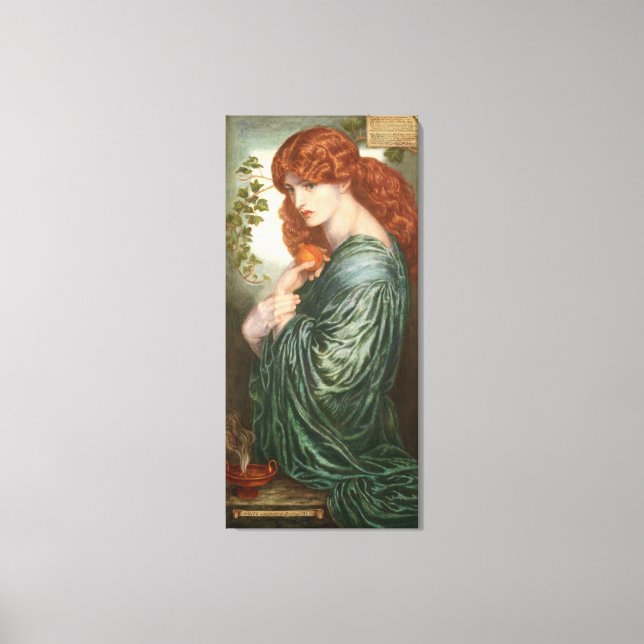Impressão Em Tela Proserpine Dante Gabriel Rossetti (Frente)