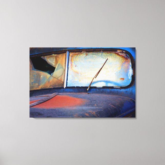 Impressão Em Tela Proteção contra um velho caminhão enferrujado (Frente)