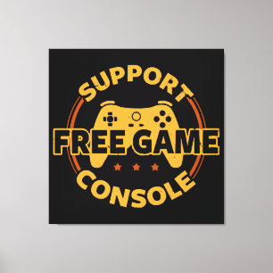 Impressão Em Tela Protesto de Jogo de Console de Gamer Divertido