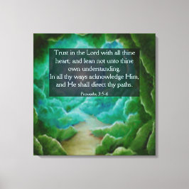 Impressão Em Tela Provérbios 3:5-6