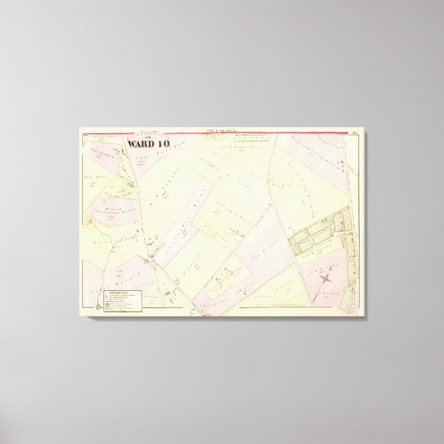 Impressão Em Tela Providence Rhode Island Map 2 (Frente)