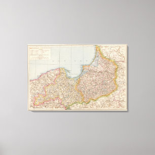 Impressão Em Tela Prússia de Ost u Westpreussen, de leste e