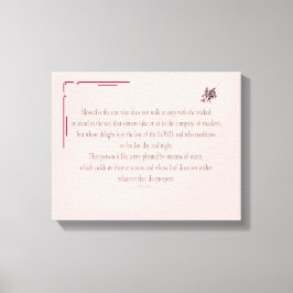 Impressão Em Tela PSALM 1, does not walk in step with the wicked