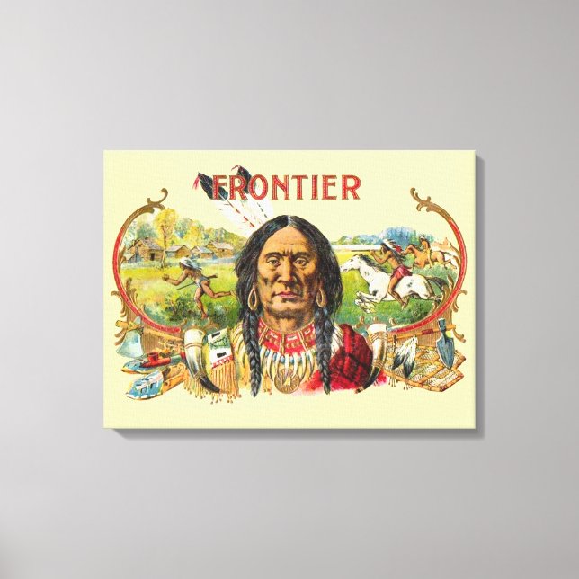 Impressão Em Tela Publicidade Frontier para cigarros (Frente)