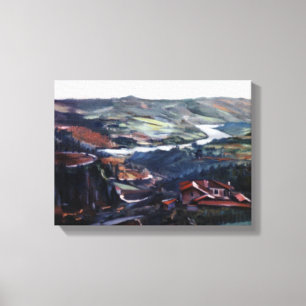 Impressão Em Tela Pueblo galego/Pobo galego/Aldeia galega