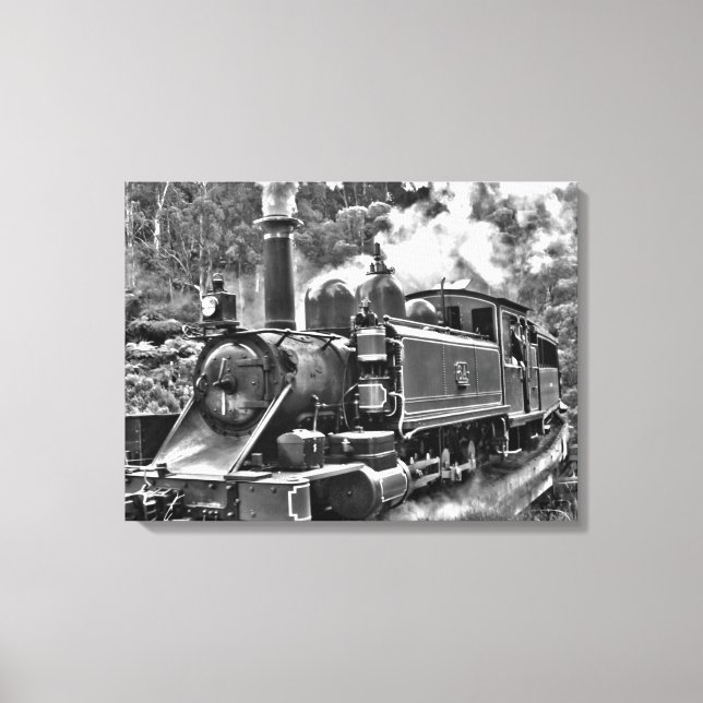 Impressão Em Tela Puffing Billy Old Fashiated Steam Train (Frente)