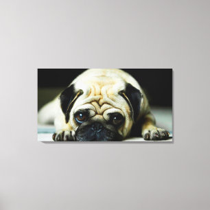 Impressão Em Tela Pug