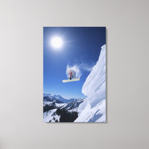 Impressão Em Tela Pulando para o Canyon Cobra Creek de Clayton