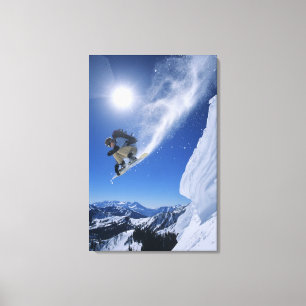 Impressão Em Tela Pulando para o Canyon Cobra Creek de Clayton 3