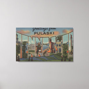 Impressão Em Tela Pulaski, Tennessee - grandes cenas da letra