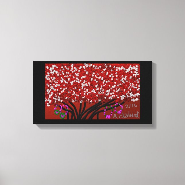 Impressão Em Tela Pulseiras de Amizade Árvore (Frente)