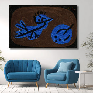 Impressão Em Tela Pumpkin de pássaro azul - Paul Klee 1939