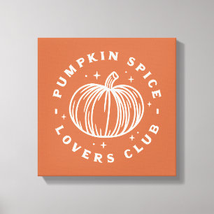 Impressão Em Tela Pumpkin Spice Lovers Club