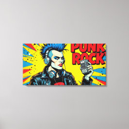 IMPRESSÃO EM TELA PUNK ROCK FOREVER