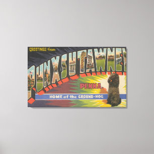 Impressão Em Tela Punxsutawney, Pensilvânia (Groundhog)