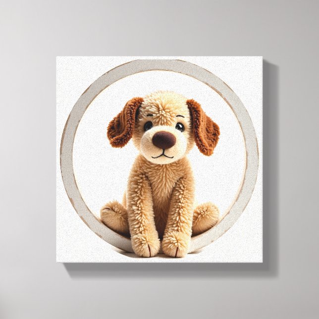 Impressão Em Tela Puppy Amigo do Fúria de Arte Maravilha (Frente)