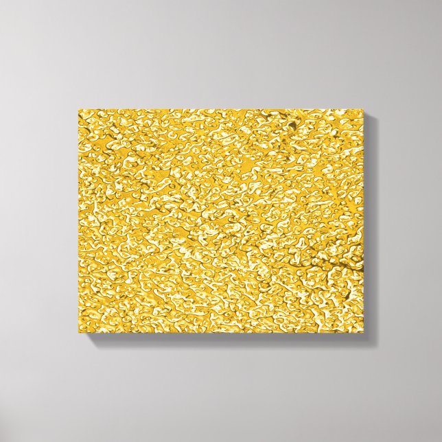 Impressão Em Tela PURE DOURADO Splatter Patterno + texto/foto (Frente)