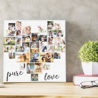 Pure Love Heart 36 Foto Collage Small Square