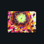 Impressão Em Tela Púrpura Dahlia pintura de flores de pop<br><div class="desc">com design de arte original,  única,  da pintura floral de aquarela de flor de close up,  macro dahlia flor em refinado detalhe quase 3D. Este design é brilhante com tons roxos,  rosa quente e amarelo para amantes da arte botânica ou para amantes de cores intensas e brilhantes.</div>