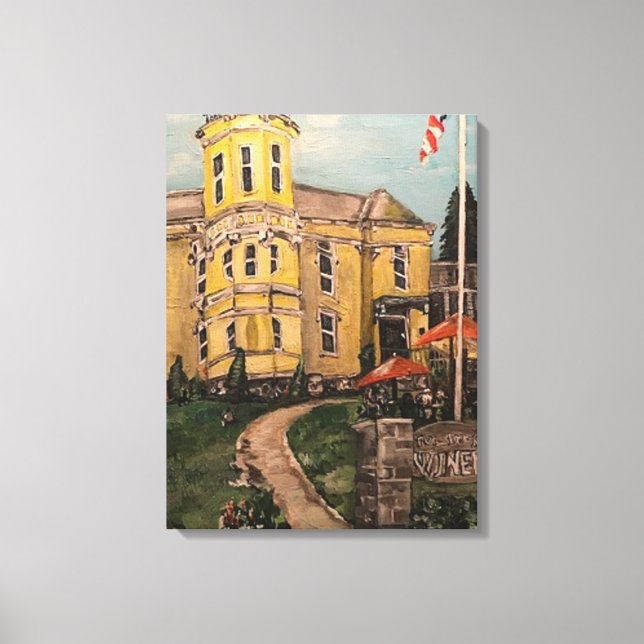 Impressão Em Tela "Put-in-Bay Winery", de desenhos de Willowcatel (Frente)