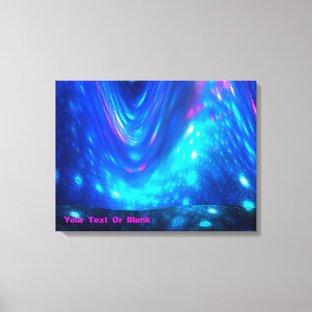 Impressão Em Tela Qaanaaq - Luzes Nortes (Frente)