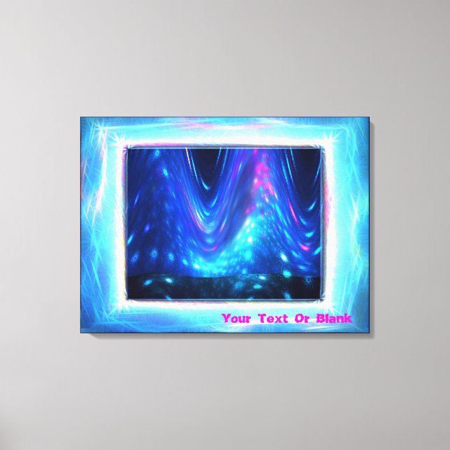 Impressão Em Tela Qaanaaq - Luzes Nortes (Frente)