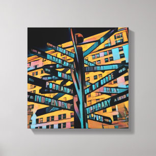 Impressão Em Tela Quadrado pioneiro de Portland