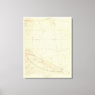 Impressão Em Tela Quadrilátero de Palmdale que mostra a falha de Sa