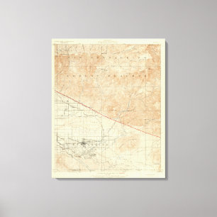 Impressão Em Tela Quadrilátero de Redlands que mostra a falha de Sa