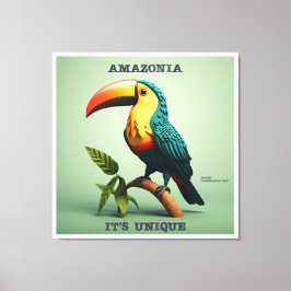 Impressão Em Tela Quadro Amazônia - It's Unique - Tucano