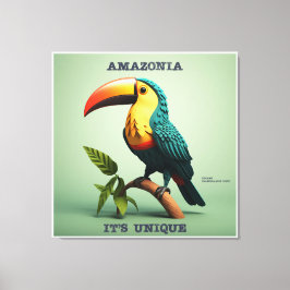 Impressão Em Tela Quadro Amazônia - It's Unique - Tucano