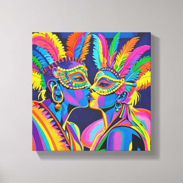 Impressão Em Tela Quadro carnaval para si apaixonar (Frente)