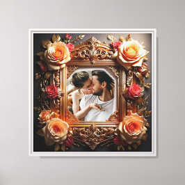 Impressão Em Tela Quadro de Fotografias de Impressão de Tela com Ros