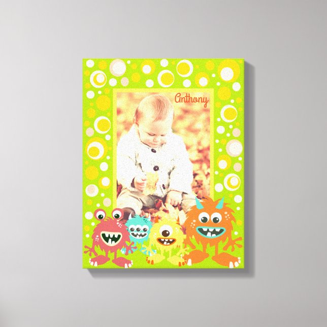 Impressão Em Tela Quadro de fotos de monstros para crianças personal (Frente)