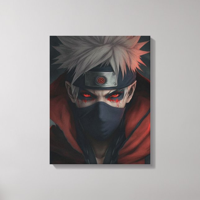 Impressão Em Tela Quadro do Kakashi Hatake  (Frente)