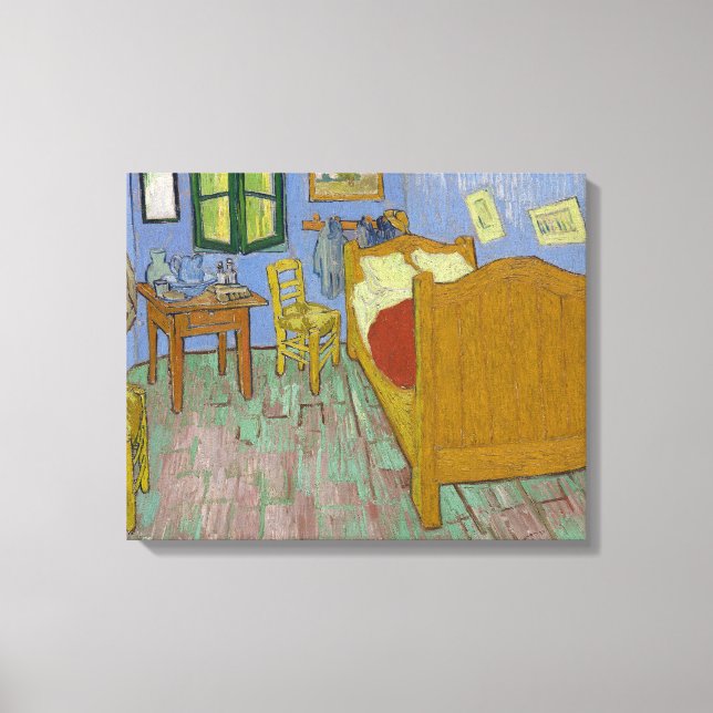 Impressão Em Tela Quadro do Quarto de Vincent Van Gogh (Frente)