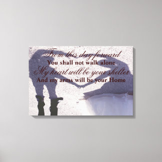 Impressão Em Tela Quadro fotográfico de casamento